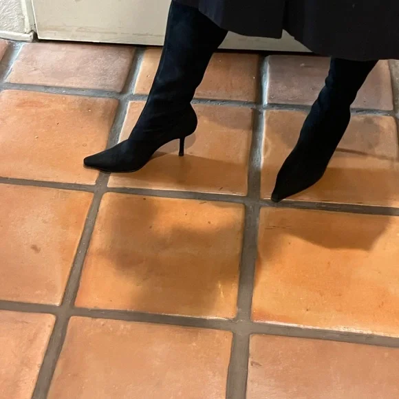 Black Heeled Boots - Picture 1 of 9